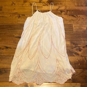 Lush Summer Dress with Tie Neck